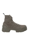 Vic Matie Vic Matiē Man Ankle Boots Charcoal Size 9 Textile Fibers In Grey