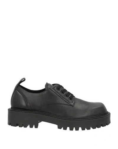 Vic Matie Vic Matiē Man Lace-up Shoes Black Size 9 Leather