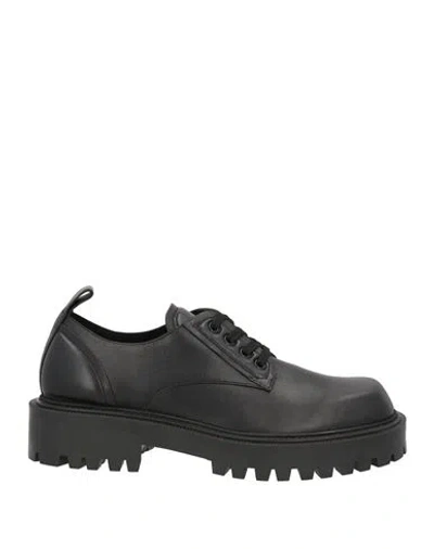 Vic Matie Vic Matiē Man Lace-up Shoes Black Size 8 Leather