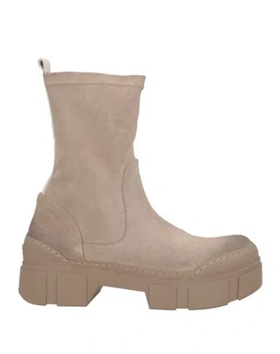 Vic Matie Vic Matiē Woman Ankle Boots Beige Size 10 Leather