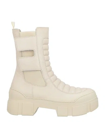 Vic Matie Vic Matiē Woman Ankle Boots Beige Size 8 Leather