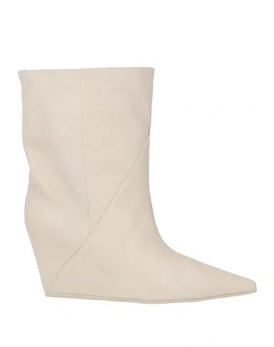 Vic Matie Vic Matiē Woman Ankle Boots Beige Size 9 Leather In Multi
