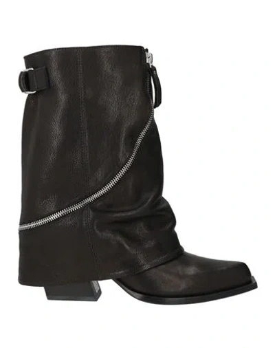 Vic Matie Vic Matiē Woman Ankle Boots Black Size 6 Leather