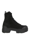 Vic Matie Vic Matiē Woman Ankle Boots Black Size 7 Leather In Black