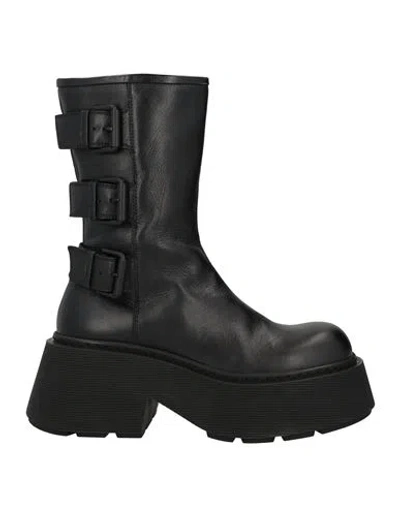 Vic Matie Vic Matiē Woman Ankle Boots Black Size 6 Leather
