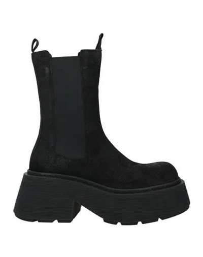 VIC MATIE VIC MATIĒ WOMAN ANKLE BOOTS BLACK SIZE 7 LEATHER
