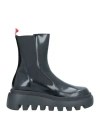 Vic Matie Vic Matiē Woman Ankle Boots Black Size 7 Soft Leather, Textile Fibers In Black