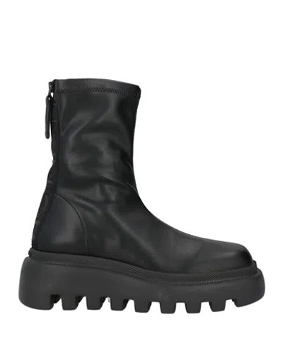 VIC MATIE VIC MATIĒ WOMAN ANKLE BOOTS BLACK SIZE 7.5 LEATHER