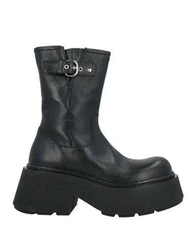 Vic Matie Vic Matiē Woman Ankle Boots Black Size 8 Leather