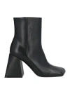 Vic Matie Vic Matiē Woman Ankle Boots Black Size 8 Leather In Black