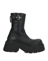 Vic Matie Vic Matiē Woman Ankle Boots Black Size 8 Leather In Black