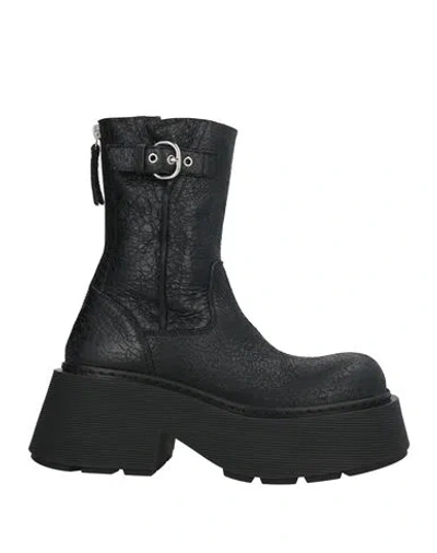 Vic Matie Vic Matiē Woman Ankle Boots Black Size 8 Leather