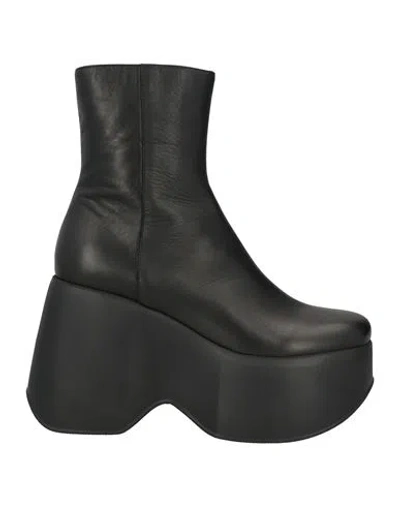 Vic Matie Vic Matiē Woman Ankle Boots Black Size 8 Leather