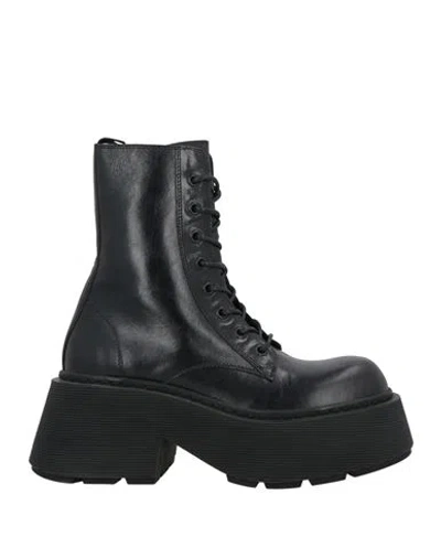 Vic Matie Vic Matiē Woman Ankle Boots Black Size 8 Leather