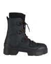 Vic Matie Vic Matiē Woman Ankle Boots Black Size 8 Textile Fibers In Black