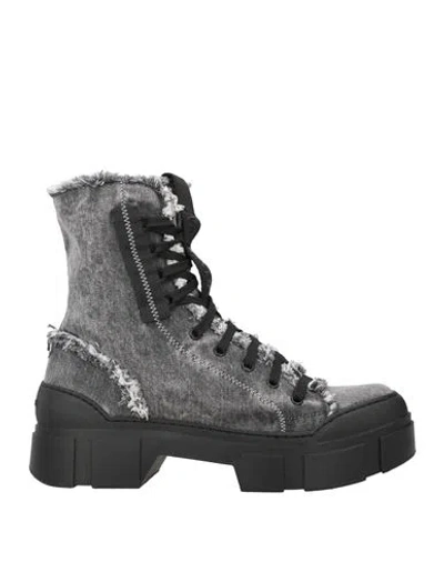 Vic Matie Vic Matiē Woman Ankle Boots Black Size 9 Textile Fibers