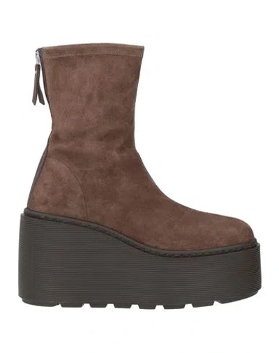Vic Matie Vic Matiē Woman Ankle Boots Brown Size 10 Leather