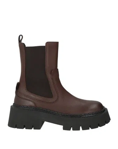 Vic Matie Vic Matiē Woman Ankle Boots Brown Size 6 Leather