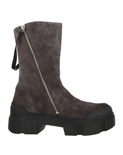 Vic Matie Vic Matiē Woman Ankle Boots Charcoal Size 8 Leather