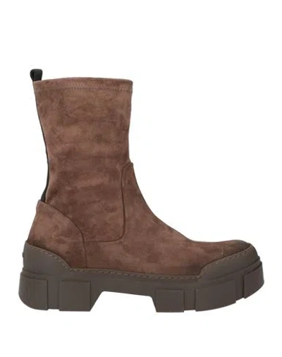 Vic Matie Vic Matiē Woman Ankle Boots Chocolate Brown Size 11 Leather
