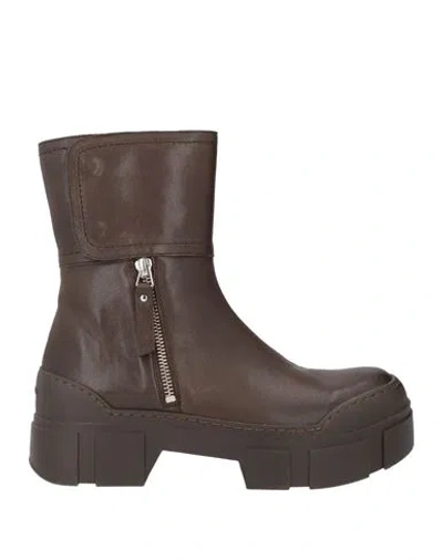 Vic Matie Vic Matiē Woman Ankle Boots Chocolate Brown Size 7 Leather