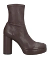 Vic Matie Pulp Mud Sock Heeled Ankle Boot In Brown