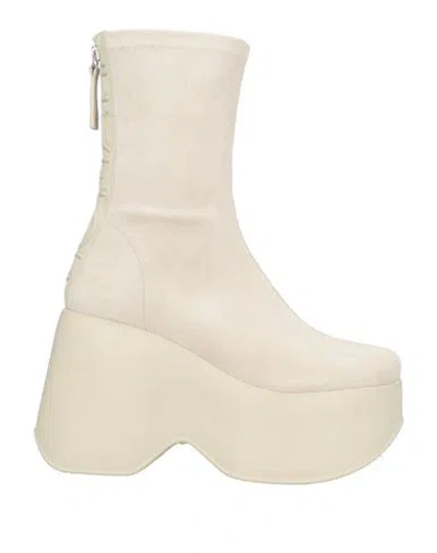 Vic Matie Vic Matiē Woman Ankle Boots Cream Size 7 Leather In White
