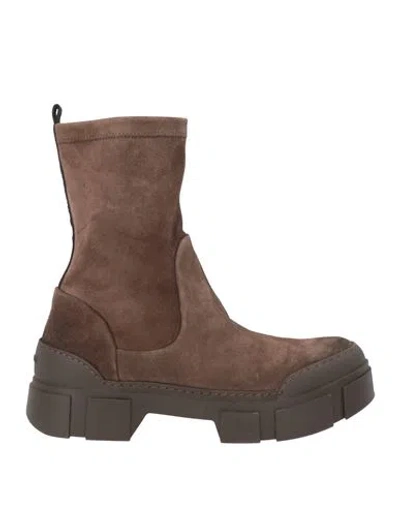Vic Matie Vic Matiē Woman Ankle Boots Dark Brown Size 7.5 Leather
