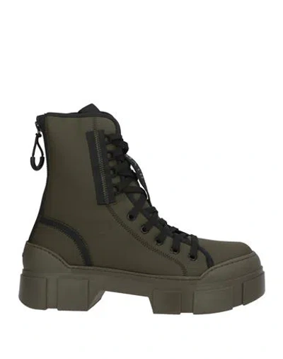 Vic Matie Vic Matiē Woman Ankle Boots Dark Green Size 10 Synthetic Fibers
