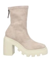 Vic Matie Vic Matiē Woman Ankle Boots Taupe Size 9 Leather In Grey