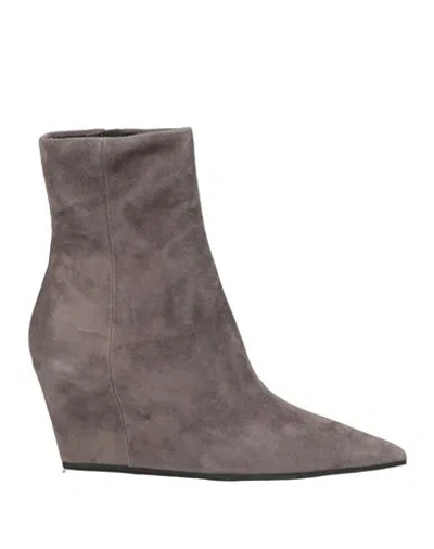 Vic Matie Vic Matiē Woman Ankle Boots Grey Size 6 Leather