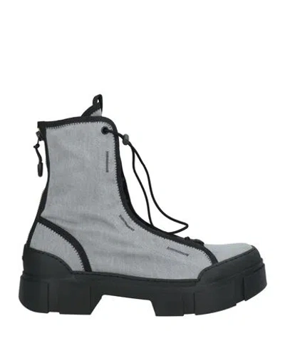 Vic Matie Vic Matiē Woman Ankle Boots Grey Size 6 Textile Fibers
