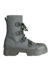 Vic Matie Vic Matiē Woman Ankle Boots Grey Size 8 Textile Fibers In Grey