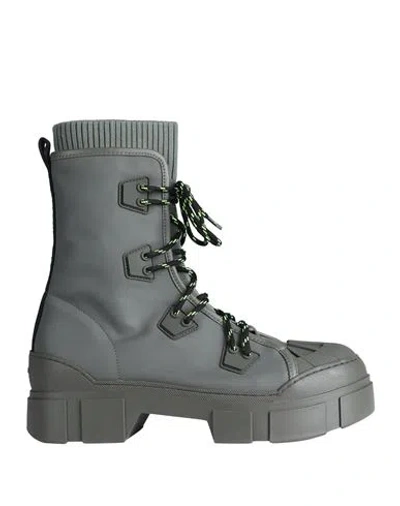 Vic Matie Vic Matiē Woman Ankle Boots Grey Size 8 Textile Fibers
