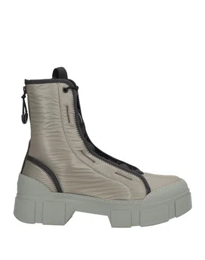 Vic Matie Vic Matiē Woman Ankle Boots Grey Size 9 Textile Fibers In Multi