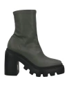 Vic Matie Vic Matiē Woman Ankle Boots Lead Size 9 Soft Leather In Grey