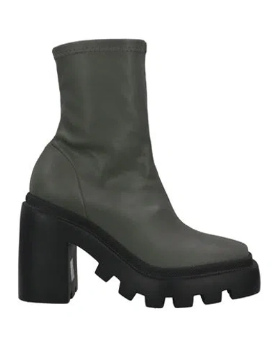 Vic Matie Vic Matiē Woman Ankle Boots Lead Size 9 Soft Leather In Grey