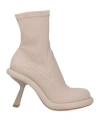 Vic Matie Vic Matiē Woman Ankle Boots Light Grey Size 7 Leather In Multi