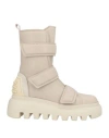 Vic Matie Vic Matiē Woman Ankle Boots Light Grey Size 7 Leather In Neutral