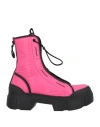 Vic Matie Vic Matiē Woman Ankle Boots Fuchsia Size 11 Textile Fibers In Magenta