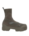 Vic Matie Vic Matiē Woman Ankle Boots Military Green Size 8 Textile Fibers