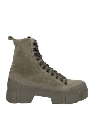 Vic Matie Vic Matiē Woman Ankle Boots Military Green Size 7 Leather