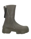 Vic Matie Vic Matiē Woman Ankle Boots Military Green Size 8 Leather