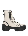 Vic Matie Vic Matiē Woman Ankle Boots Off White Size 8 Leather