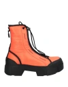 Vic Matie Vic Matiē Woman Ankle Boots Orange Size 7 Textile Fibers