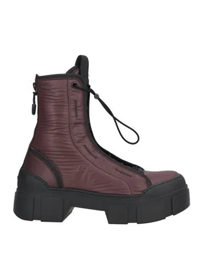 Vic Matie Vic Matiē Woman Ankle Boots Plum Size 8 Textile Fibers In Purple