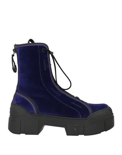 Vic Matie Vic Matiē Woman Ankle Boots Purple Size 7 Textile Fibers