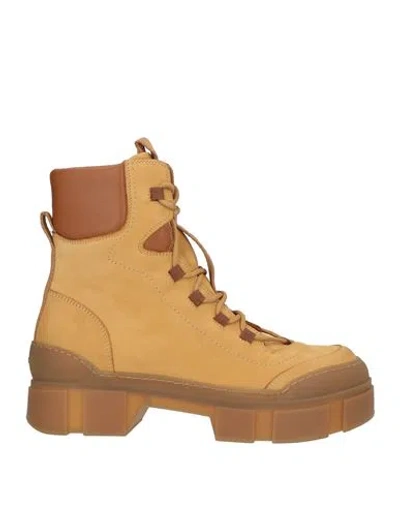 Vic Matie Vic Matiē Woman Ankle Boots Sand Size 9 Leather In Brown