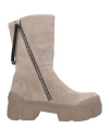 Vic Matie Vic Matiē Woman Ankle Boots Taupe Size 8 Leather