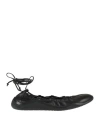 Vic Matie Vic Matiē Woman Ballet Flats Black Size 6 Leather In Black